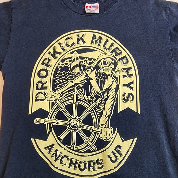 Bayside Dropkick Murphys Band Anchors Up Concert T-Shirt Mens Medium - Picture 4 of 7